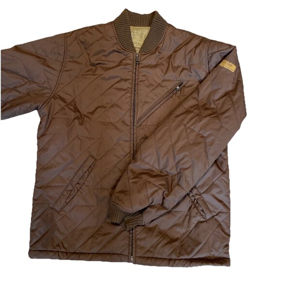 Vintage Volcom Workwear Full Zip Quilted Jacket Men's Large Brown Automator - Picture 1 of 11